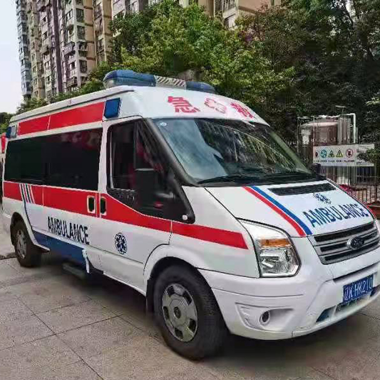 应县长途救护车护送病人返乡